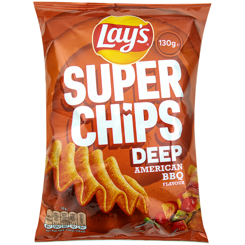 Lay’s Patatine Super Chips Deep American BBQ