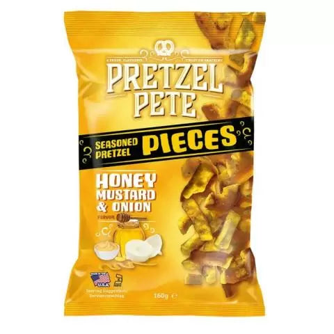 Pretzel Pete Pezzi di Pretzel alla Senape al Miele e Cipolle - America & USA, America / Salati e snack, Stati Uniti, Tutto il cibo, Tutto il cibo / Snack salati - pretzel-pete-pezzi-di-pretzel-alla-senape-al-miele-e-cipolle - EATinerando.net