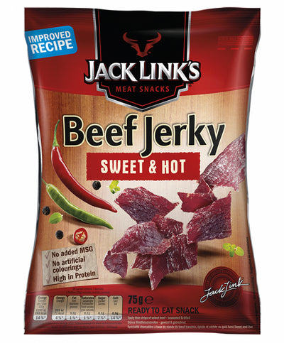 Jack Link’s Carne Secca Beef Jerky Dolce e Piccante - America & USA, America / Salati e snack, Stati Uniti, Tutto il cibo, Tutto il cibo / Carne secca - jack-links-carne-secca-beef-jerky-dolce-e-piccante - EATinerando.net