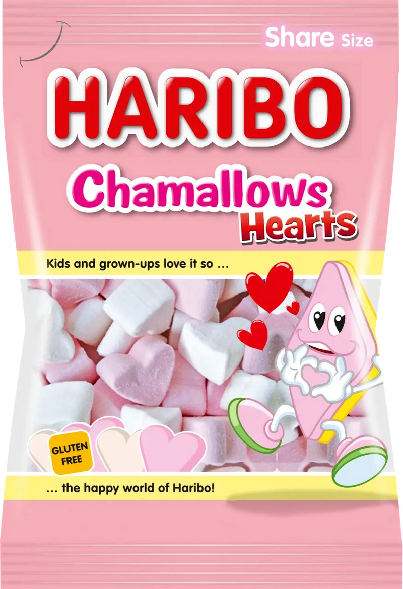 Haribo Chamallows Hearts Marshmallow a Forma di Cuore