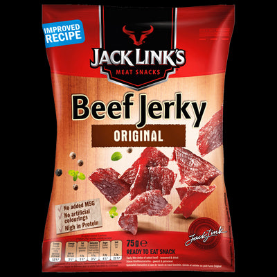 JACK LINK'S CARNE SECCA BEEF JERKY GUSTO CLASSICO CONF. GRANDE - America & USA, America / Salati e snack, Stati Uniti, Tutto il cibo, Tutto il cibo / Carne secca - jack-links-carne-secca-beef-jerky-gusto-classico-conf-grande - EATinerando.net