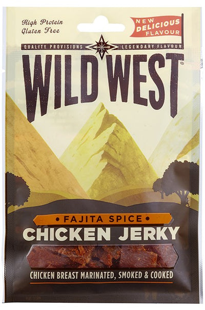 WILD WEST CHICKEN JERKY CARNE SECCA DI POLLO - America & USA, America / Salati e snack, Stati Uniti, Tutto il cibo, Tutto il cibo / Carne secca - wild-west-chicken-jerky-carne-secca-di-pollo - EATinerando.net