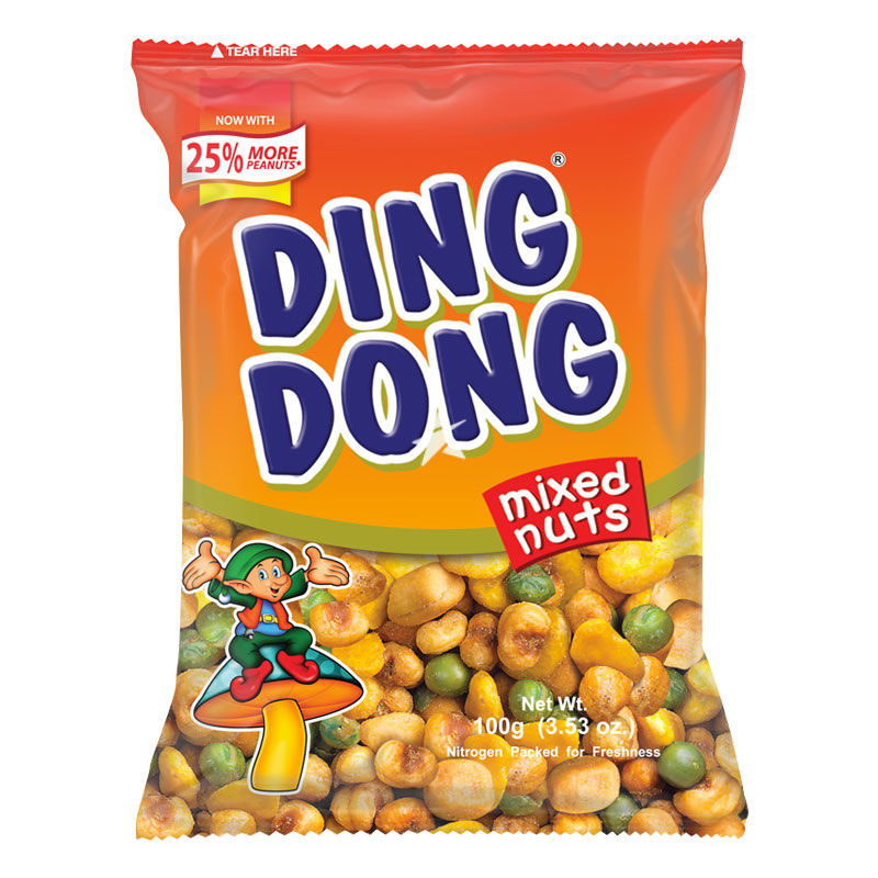 Ding Dong Mixed Nuts con Fave e Frutta Secca - Filippine, Oriente & Giappone, Oriente / Snack salati e patatine, Tutto il cibo, Tutto il cibo / Snack salati - ding-dong-snack-mix-con-fave-e-frutta-secca - EATinerando.net