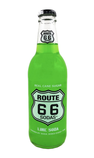 ROUTE 66 BIBITA GASSATA GUSTO LIME - America & USA, America / Bibite e alcolici, Stati Uniti, Tutto il cibo, Tutto il cibo / Bibite analcoliche - route-66-bibita-gassata-gusto-lime - EATinerando.net