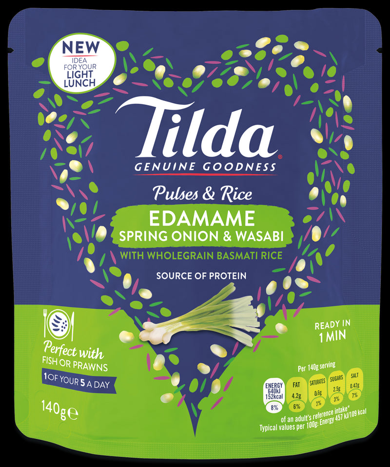 TILDA RISO CON FAGIOLI DI SOIA EDAMAME E WASABI - Europa, Europa & Resto del Mondo, Europa & Resto del Mondo / Salati e snack, Regno Unito, Tutto il cibo, Tutto il cibo / Pasta riso ramen e zuppe - tilda-riso-con-fagioli-di-soia-edamame-e-wasabi - EATinerando.net