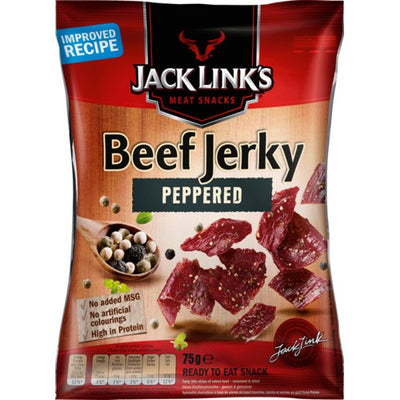 JACK LINK'S CARNE SECCA BEEF JERKY AL PEPE CONF. GRANDE - America & USA, America / Salati e snack, Stati Uniti, Tutto il cibo, Tutto il cibo / Carne secca - jack-links-carne-secca-beef-jerky-al-pepe-conf-grande - EATinerando.net