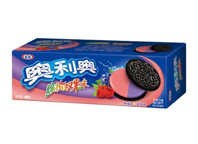 NABISCO OREO GUSTO LAMPONE E MIRTILLO - Cina, Oriente & Giappone, Oriente / Dolci orientali, Tutto il cibo, Tutto il cibo / Dolci golosi - nabisco-oreo-gusto-lampone-e-mirtillo - EATinerando.net