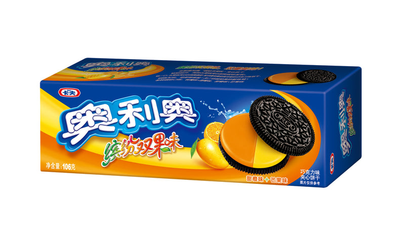 NABISCO OREO GUSTO ARANCIA E MANGO - Cina, Oriente & Giappone, Oriente / Dolci orientali, Tutto il cibo, Tutto il cibo / Dolci golosi - nabisco-oreo-gusto-arancia-e-mango - EATinerando.net