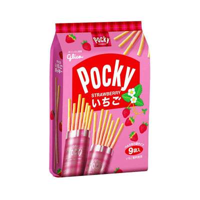 POCKY ALLA FRAGOLA CONFEZIONE GRANDE - Giappone, Oriente & Giappone, Oriente / Dolci orientali, Tutto il cibo, Tutto il cibo / Dolci golosi - pocky-alla-fragola-confezione-grande - EATinerando.net