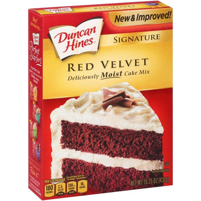 DUNCAN HINES PREPARATO PER TORTA RED VELVET - America & USA, America / Preparati per dolci, Stati Uniti, Tutto il cibo, Tutto il cibo / Preparati per dolci - duncan-hines-preparato-per-torta-red-velvet - EATinerando.net