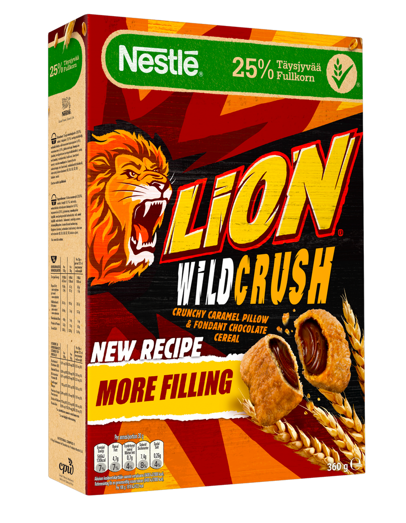 Lion Wild Crush Cereali Integrali al Cioccolato - America & USA, America / Dolci e biscotti, Stati Uniti, Tutto il cibo, Tutto il cibo / Dolci golosi - lion-cereali-wild-crush - EATinerando.net