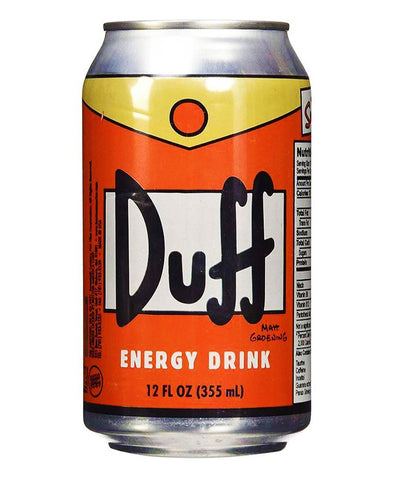 DUFF ENERGY DRINK  SIMPSON - America & USA, America / Bibite e alcolici, Stati Uniti, Tutto il cibo, Tutto il cibo / Bibite analcoliche - duff-energy-drink-simpson - EATinerando.net