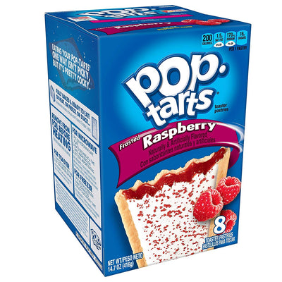 KELLOGG'S POP TARTS CON GLASSA AL LAMPONE CONF. GRANDE - America & USA, America / Dolci e biscotti, Stati Uniti, Tutto il cibo, Tutto il cibo / Dolci golosi - kelloggs-pop-tarts-con-glassa-al-lampone-conf-grande - EATinerando.net