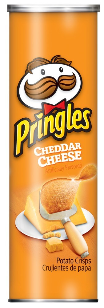 PRINGLES PATATINE AL FORMAGGIO CHEDDAR - America & USA, America / Salati e snack, Stati Uniti, Tutto il cibo, Tutto il cibo / Snack salati - pringles-patatine-al-formaggio-cheddar - EATinerando.net