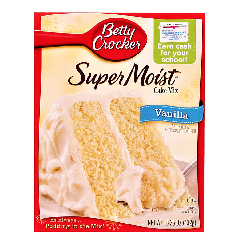 BETTY CROCKER PREPARATO PER TORTA ALLA VANIGLIA - America & USA, America / Preparati per dolci, Stati Uniti, Tutto il cibo, Tutto il cibo / Preparati per dolci - betty-crocker-preparato-per-torta-alla-vaniglia - EATinerando.net