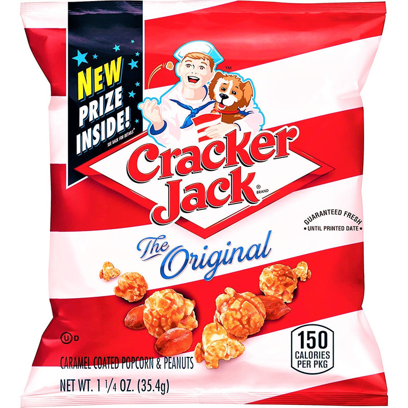 CRACKER JACK POP CORN AL CARAMELLO E ARACHIDI - America & USA, America / Salati e snack, Stati Uniti, Tutto il cibo, Tutto il cibo / Snack salati - cracker-jack-pop-corn-al-caramello-e-arachidi - EATinerando.net