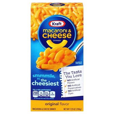 Kraft Macaroni & Cheese Original - America & USA, America / Salati e snack, Stati Uniti, Tutto il cibo, Tutto il cibo / Pasta riso ramen e zuppe - kraft-macaroni-cheese-original - EATinerando.net