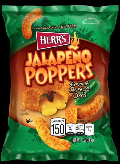 HERR'S PATATINE AL MAIS E JALAPEÑO - America & USA, America / Salati e snack, Stati Uniti, Tutto il cibo, Tutto il cibo / Snack salati - herrs-patatine-al-mais-e-jalapeno - EATinerando.net