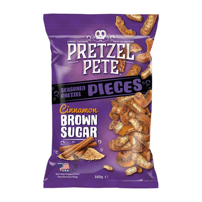 Pretzel Pete Pezzi di Pretzel alla Cannella e Zucchero di Canna - America & USA, America / Dolci e biscotti, America / Salati e snack, Stati Uniti, Tutto il cibo, Tutto il cibo / Dolci golosi, Tutto il cibo / Snack salati - pretzel-pete-cannella-e-zucchero-di-canna - EATinerando.net