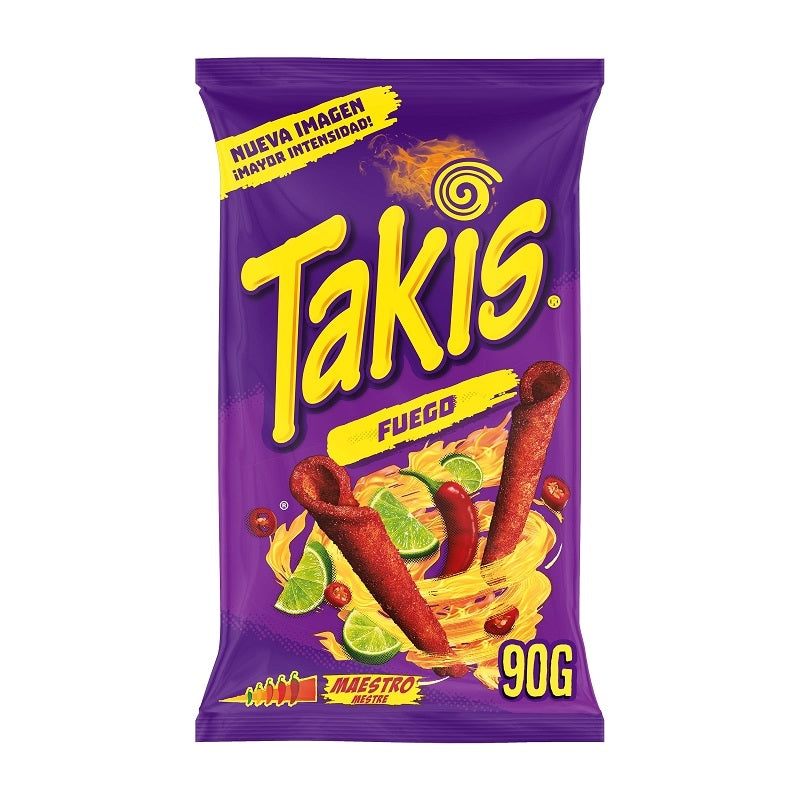 Takis Fuego Chips Piccanti al Lime 90g