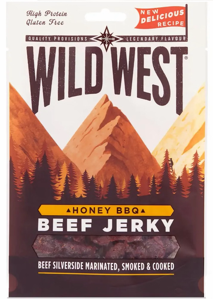Wild West Beef Jerky Carne Secca Gusto BBQ e Miele